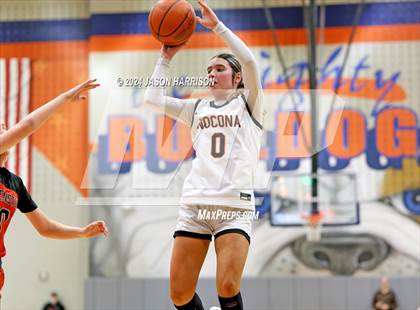 Thumbnail 2 in Muenster vs Nocona (UIL Basketball 2A Regional Semifinal) photogallery.