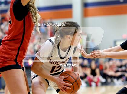 Thumbnail 3 in Muenster vs Nocona (UIL Basketball 2A Regional Semifinal) photogallery.