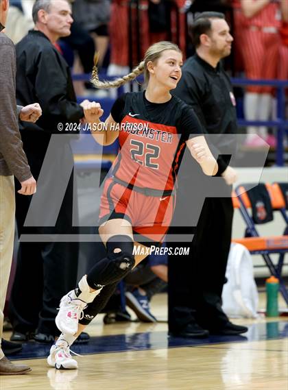 Thumbnail 2 in Muenster vs Nocona (UIL Basketball 2A Regional Semifinal) photogallery.