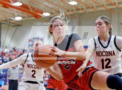 Thumbnail 1 in Muenster vs Nocona (UIL Basketball 2A Regional Semifinal) photogallery.