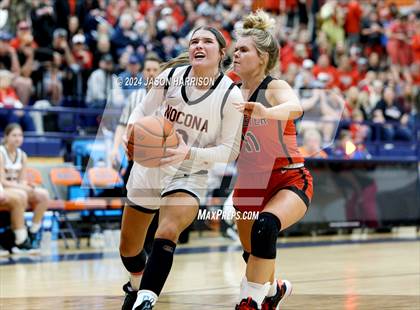 Thumbnail 2 in Muenster vs Nocona (UIL Basketball 2A Regional Semifinal) photogallery.