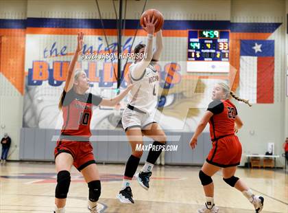 Thumbnail 2 in Muenster vs Nocona (UIL Basketball 2A Regional Semifinal) photogallery.