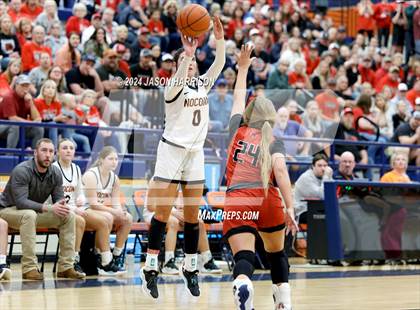 Thumbnail 3 in Muenster vs Nocona (UIL Basketball 2A Regional Semifinal) photogallery.