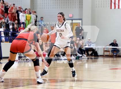 Thumbnail 2 in Muenster vs Nocona (UIL Basketball 2A Regional Semifinal) photogallery.