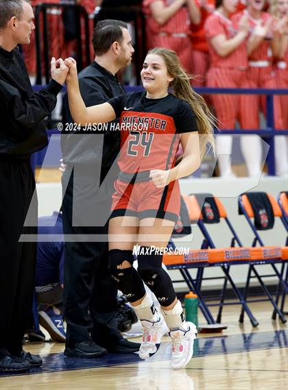 Thumbnail 2 in Muenster vs Nocona (UIL Basketball 2A Regional Semifinal) photogallery.