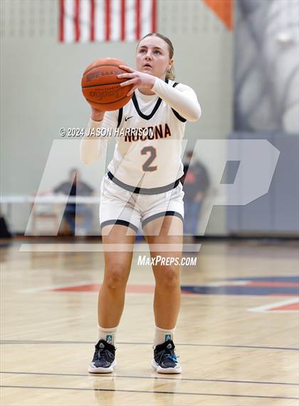 Thumbnail 2 in Muenster vs Nocona (UIL Basketball 2A Regional Semifinal) photogallery.