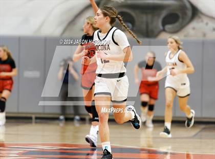 Thumbnail 1 in Muenster vs Nocona (UIL Basketball 2A Regional Semifinal) photogallery.