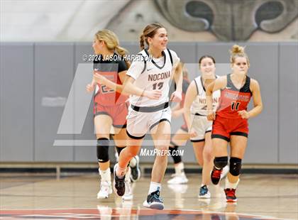 Thumbnail 2 in Muenster vs Nocona (UIL Basketball 2A Regional Semifinal) photogallery.