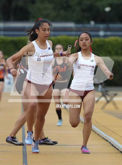 Thumbnail 3 in CIF NCS Masters Track and Field (4x400 Meter Relay) photogallery.