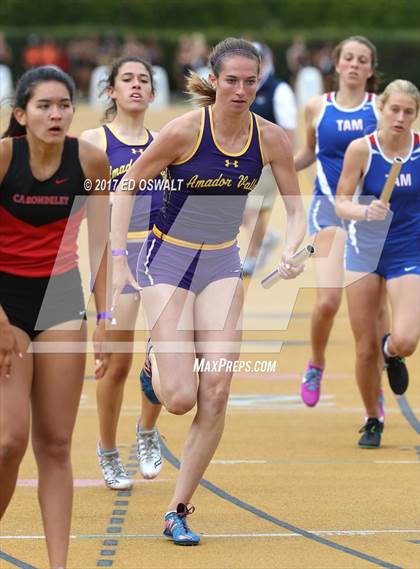 Thumbnail 3 in CIF NCS Masters Track and Field (4x400 Meter Relay) photogallery.