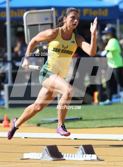 Thumbnail 1 in CIF NCS Masters Track and Field (4x400 Meter Relay) photogallery.