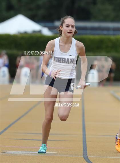 Thumbnail 2 in CIF NCS Masters Track and Field (4x400 Meter Relay) photogallery.