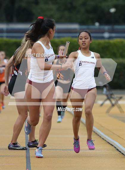 Thumbnail 2 in CIF NCS Masters Track and Field (4x400 Meter Relay) photogallery.