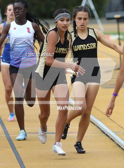 Thumbnail 1 in CIF NCS Masters Track and Field (4x400 Meter Relay) photogallery.