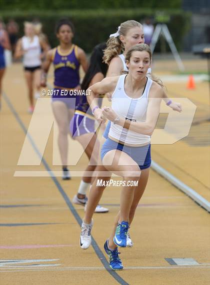 Thumbnail 1 in CIF NCS Masters Track and Field (4x400 Meter Relay) photogallery.