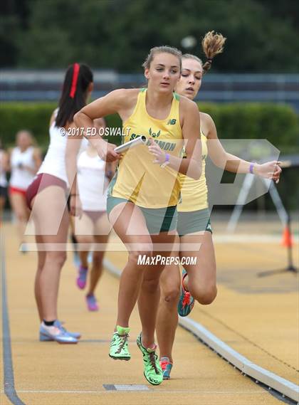 Thumbnail 1 in CIF NCS Masters Track and Field (4x400 Meter Relay) photogallery.