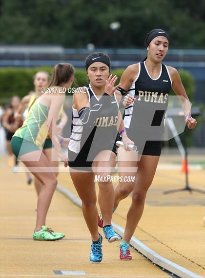 Thumbnail 1 in CIF NCS Masters Track and Field (4x400 Meter Relay) photogallery.