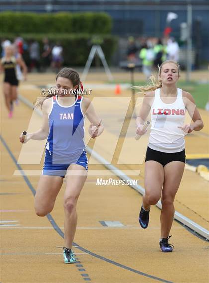 Thumbnail 1 in CIF NCS Masters Track and Field (4x400 Meter Relay) photogallery.