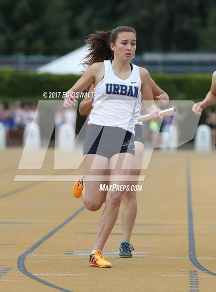 Thumbnail 2 in CIF NCS Masters Track and Field (4x400 Meter Relay) photogallery.