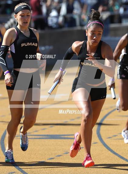 Thumbnail 1 in CIF NCS Masters Track and Field (4x400 Meter Relay) photogallery.