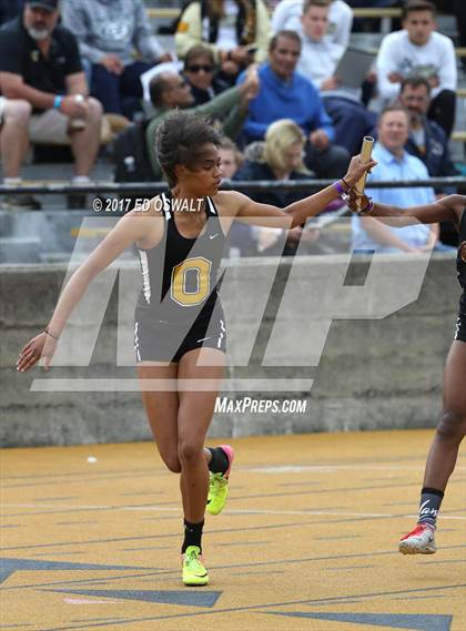 Thumbnail 2 in CIF NCS Masters Track and Field (4x400 Meter Relay) photogallery.
