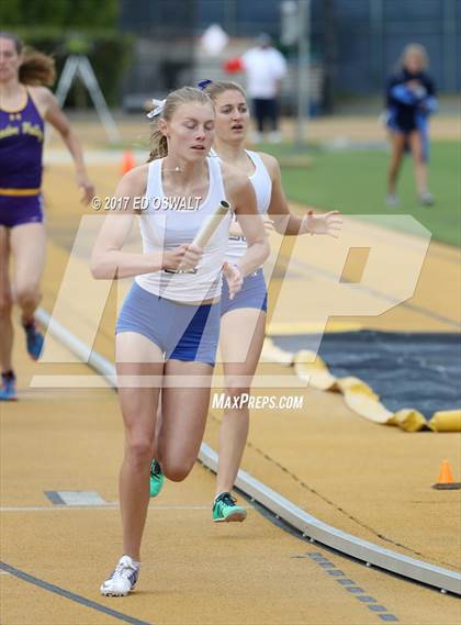 Thumbnail 1 in CIF NCS Masters Track and Field (4x400 Meter Relay) photogallery.