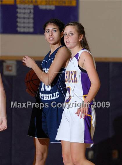 Thumbnail 1 in Burke Catholic vs. Warwick (Warwick Holiday Classic) photogallery.