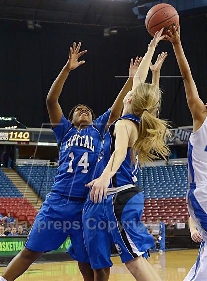 Thumbnail 3 in Capital Christian vs. Brookside Christian (CIF SJS D5 Final) photogallery.