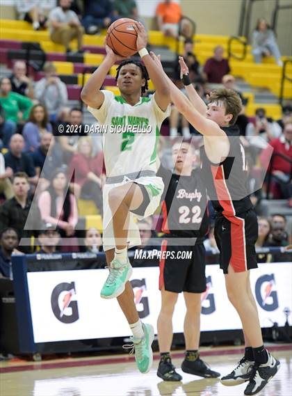 Thumbnail 1 in St. Mary's vs Brophy College Prep (Hoophall West Tournament) photogallery.