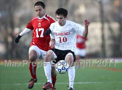 Thumbnail 2 in Clarence vs Baldwinsville (NYSPHSAA Class AA Semifinal) photogallery.