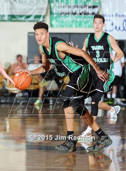 Thumbnail 1 in Tampa Catholic vs. Charlotte (City of Palms Classic) photogallery.