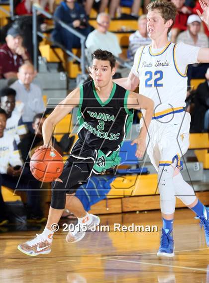 Thumbnail 1 in Tampa Catholic vs. Charlotte (City of Palms Classic) photogallery.