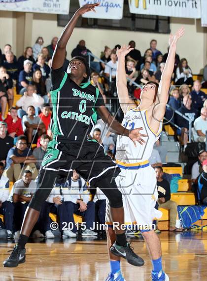 Thumbnail 2 in Tampa Catholic vs. Charlotte (City of Palms Classic) photogallery.