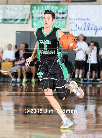Thumbnail 2 in Tampa Catholic vs. Charlotte (City of Palms Classic) photogallery.