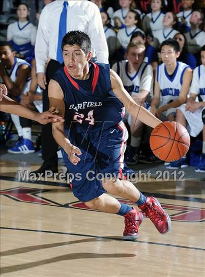 Thumbnail 1 in El Camino Real vs. Garfield (CIF LACS D2 Final) photogallery.