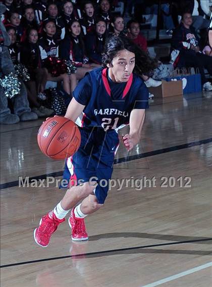 Thumbnail 1 in El Camino Real vs. Garfield (CIF LACS D2 Final) photogallery.