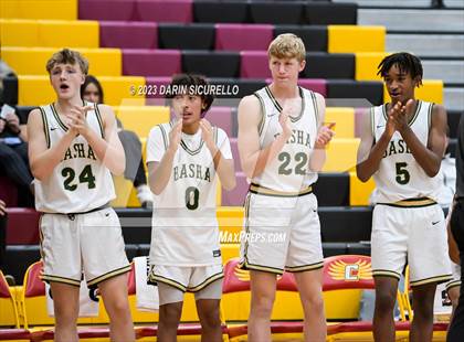 Thumbnail 1 in Basha vs. Campbell Hall (Hoophall West Invitational) photogallery.