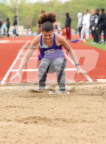 Thumbnail 1 in Suburban Red Conference Championship - Girls Field Events photogallery.