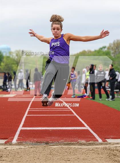 Thumbnail 1 in Suburban Red Conference Championship - Girls Field Events photogallery.