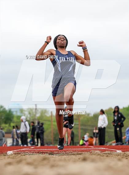 Thumbnail 1 in Suburban Red Conference Championship - Girls Field Events photogallery.