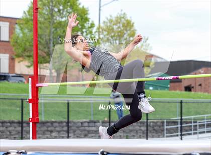 Thumbnail 1 in Suburban Red Conference Championship - Girls Field Events photogallery.