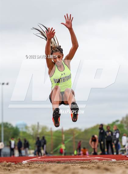 Thumbnail 1 in Suburban Red Conference Championship - Girls Field Events photogallery.