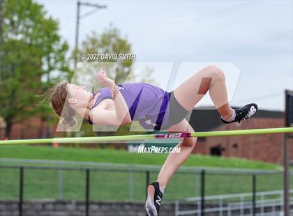 Thumbnail 1 in Suburban Red Conference Championship - Girls Field Events photogallery.