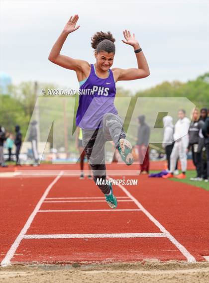 Thumbnail 3 in Suburban Red Conference Championship - Girls Field Events photogallery.