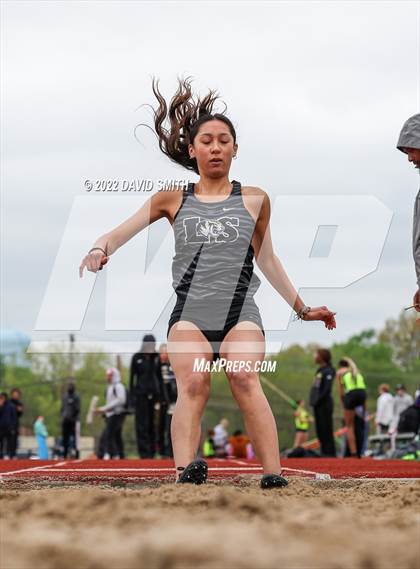 Thumbnail 1 in Suburban Red Conference Championship - Girls Field Events photogallery.