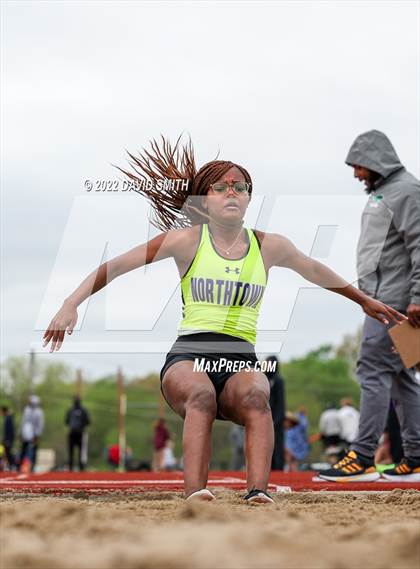 Thumbnail 2 in Suburban Red Conference Championship - Girls Field Events photogallery.