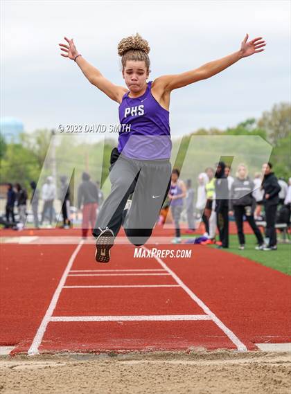 Thumbnail 2 in Suburban Red Conference Championship - Girls Field Events photogallery.