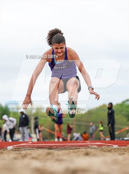 Thumbnail 1 in Suburban Red Conference Championship - Girls Field Events photogallery.