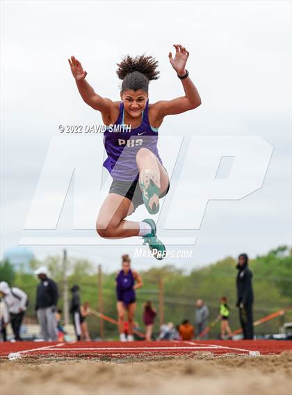 Thumbnail 2 in Suburban Red Conference Championship - Girls Field Events photogallery.