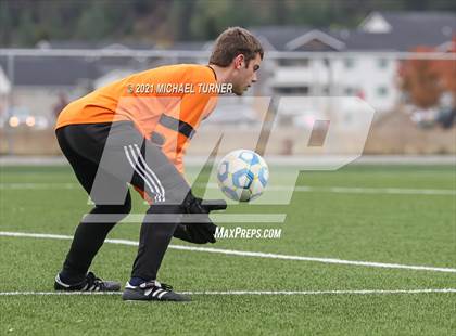 Thumbnail 1 in St. Maries vs Coeur d'Alene Charter Academy (District semi- final) photogallery.